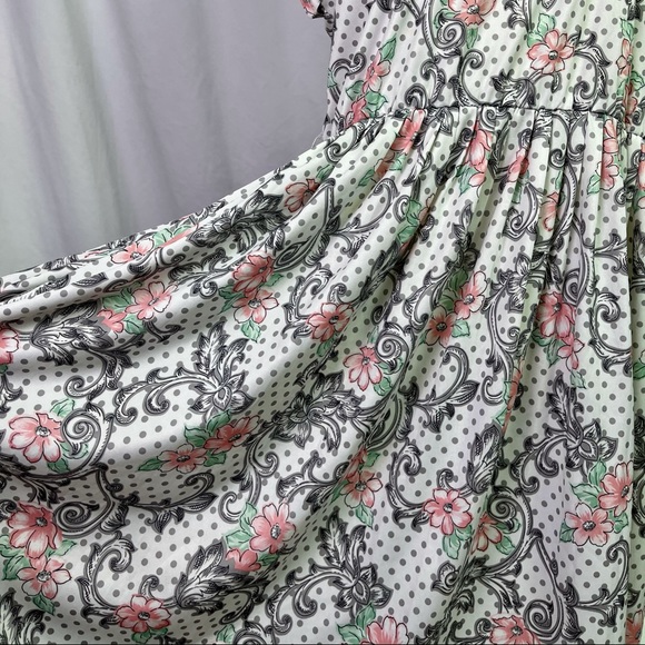 Vintage Floral Spring Dress Size 18.5” - Picture 4 of 11
